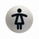 Infobord pictogram Durable wc dames rond 83mm