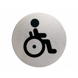 Infobord pictogram Durable wc invalde rond 83mm