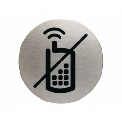 Infobord pictogram Durable gsm verboden rond 83mm