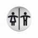 Infobord pictogram Durable toileten d/h rond 83mm