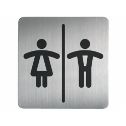 Infobord pictogram Durable vierkant wc d/h 150mm