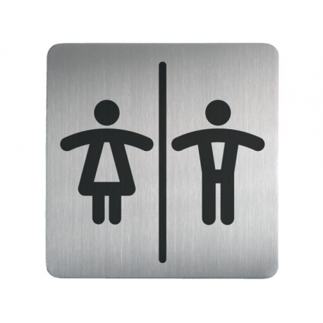 Infobord pictogram Durable vierkant wc d/h 150mm