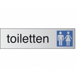 Infobord pictogram toiletten d/h 165x44mm