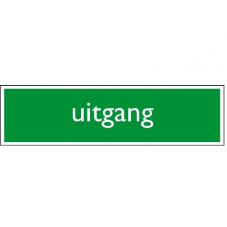 Infobord pictogram uitgang 165x44mm