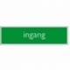 Infobord pictogram ingang 165x44mm