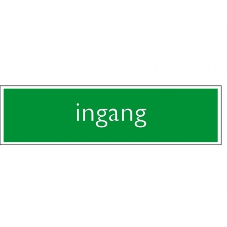 Infobord pictogram ingang 165x44mm