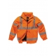 High Visibility Bomber Jacket - Geel