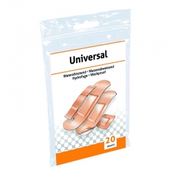 Pleisterstrips Waterafstotend PE assorti (20 stuks)