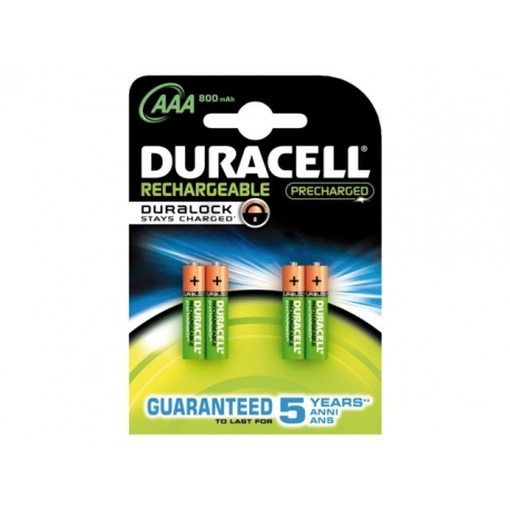 Batterij oplaadbaar Duracell aaa duralock 800mah