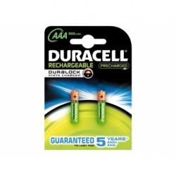 Batterij oplaadbaar Duracell aaa duralock 800mah