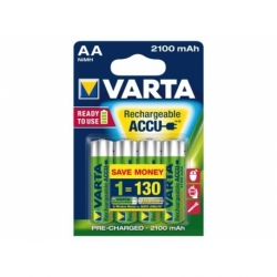 Batterij oplaadbaar Varta aa 2100mah r2use